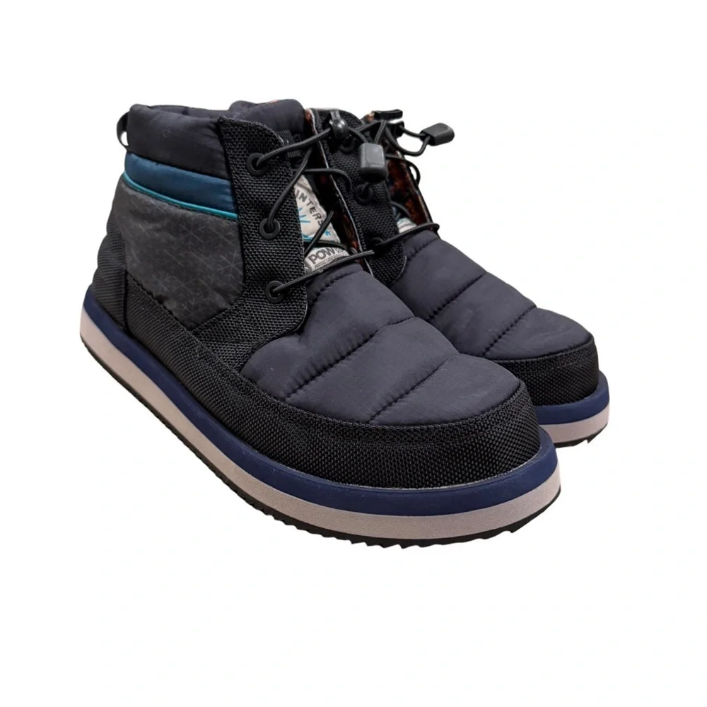 SANUK Puffy Chiller Mid SL Boots Black Size 8 Women's (USA)